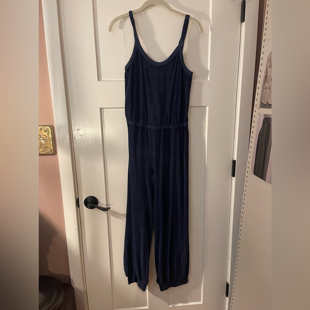 Suzie Kondi Giorgi Tank Jumpsuit - Navy French Terry